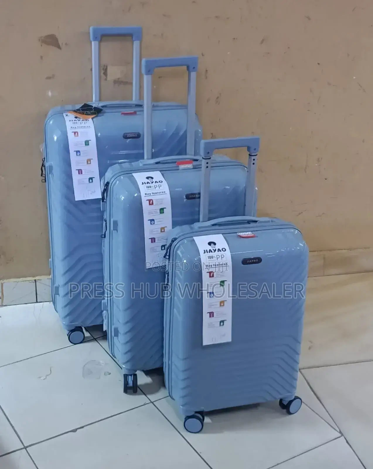 Rubber 3-in-1 Set Suitcase