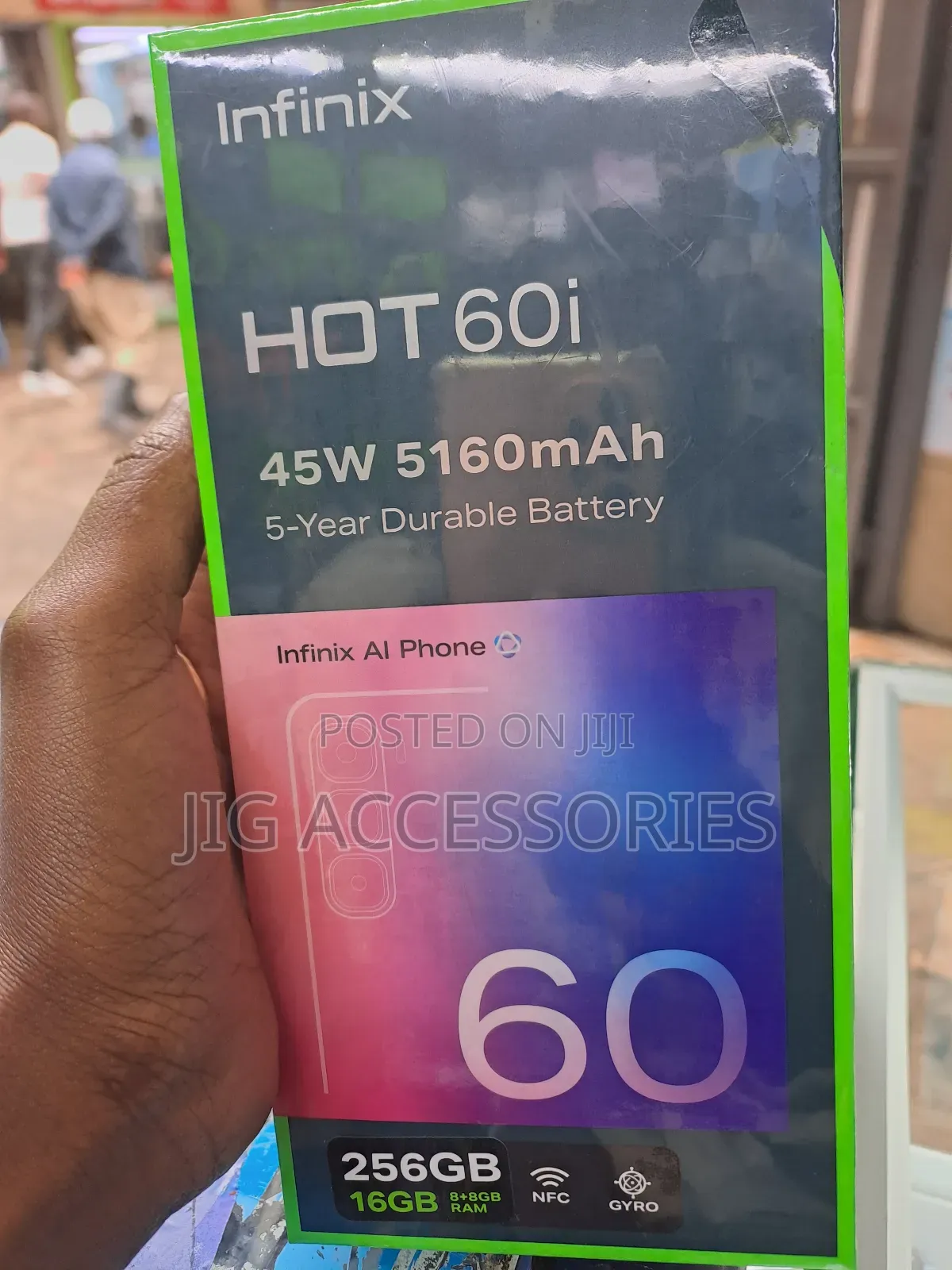 New Infinix Hot 60i 256 GB Black