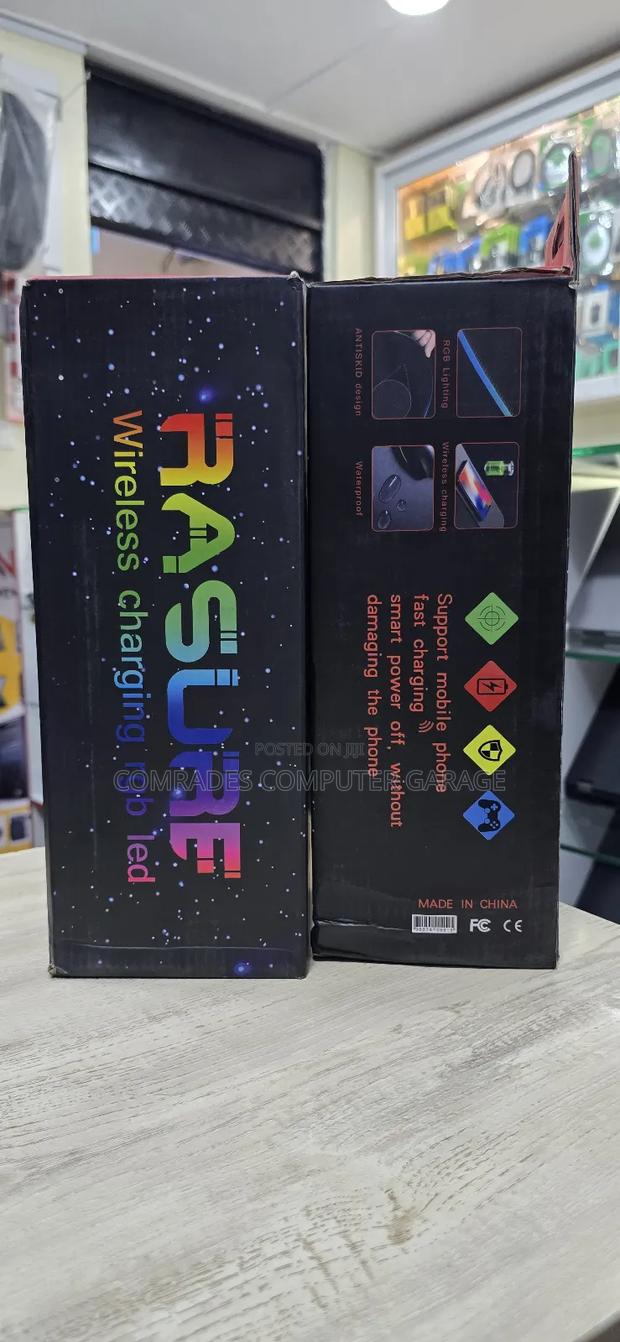 Rasure Brand RGB Mouse Pad With Integrated Wireless Charging - thumbnail 2