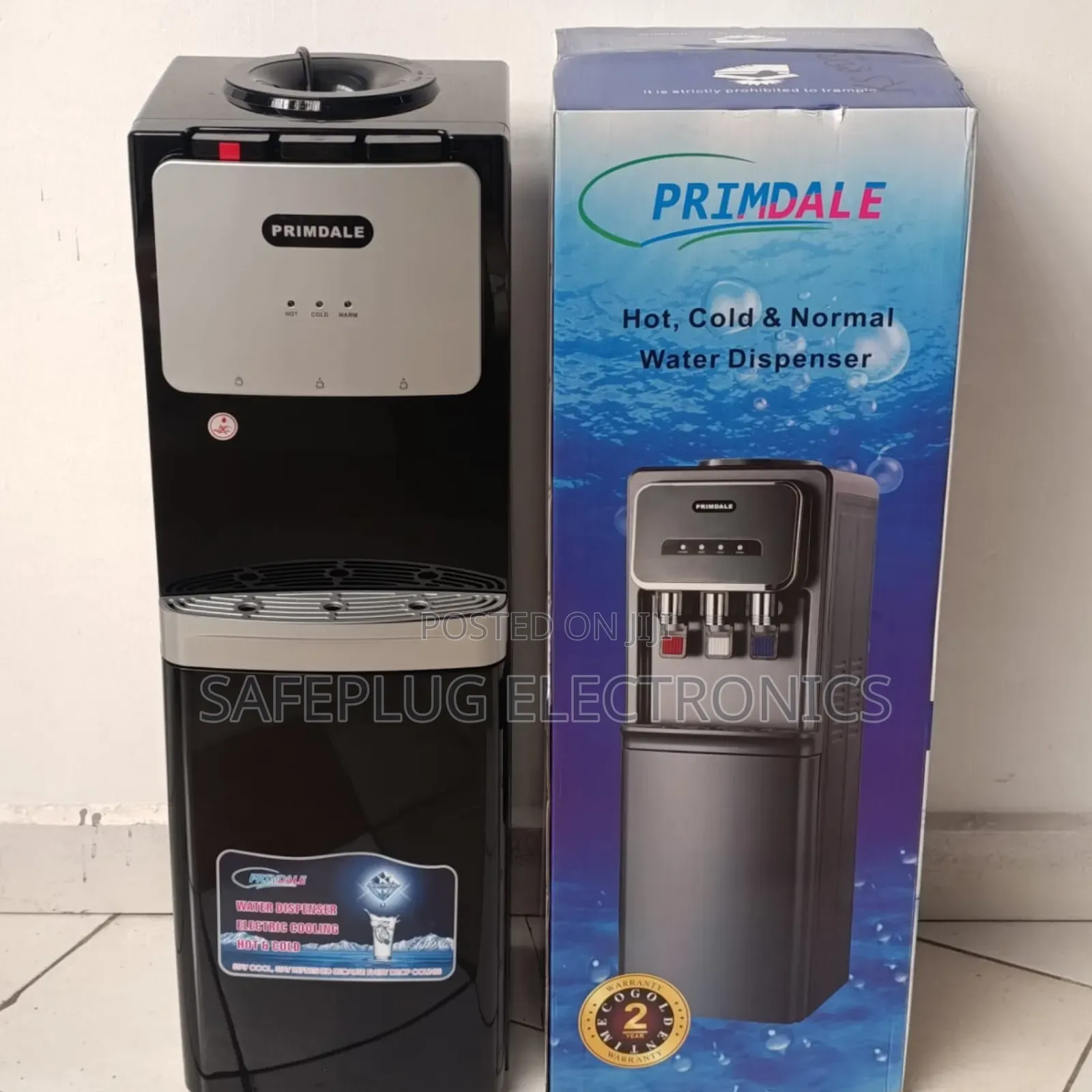 Primdale 3-Tap Water Dispenser W/ Child Lock  - Hot, Cold, Normal |