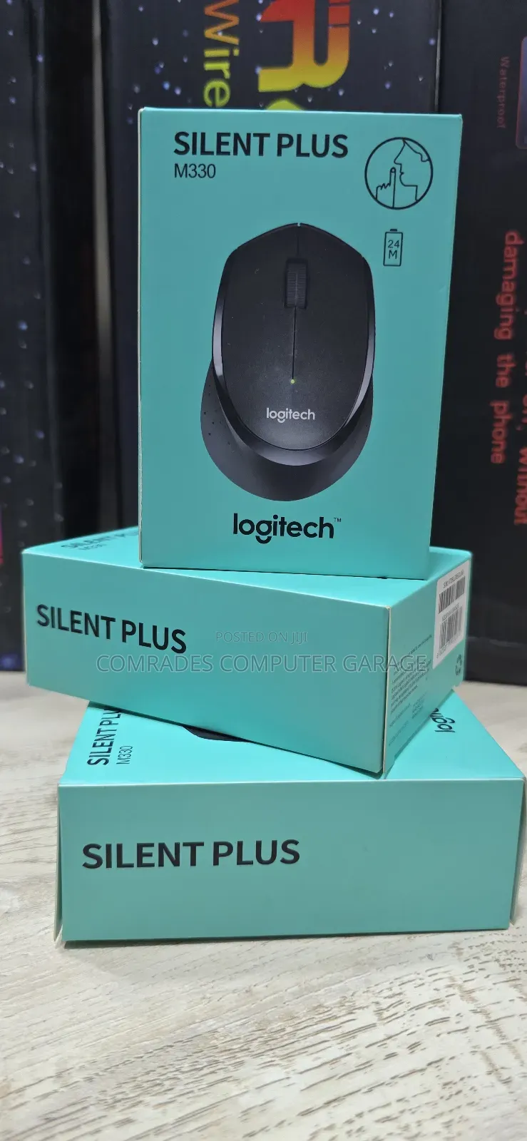 Logitech M330 Silent Plus Wireless Mouse.