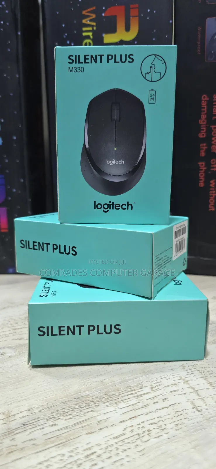 Logitech M330 Silent Plus Wireless Mouse.