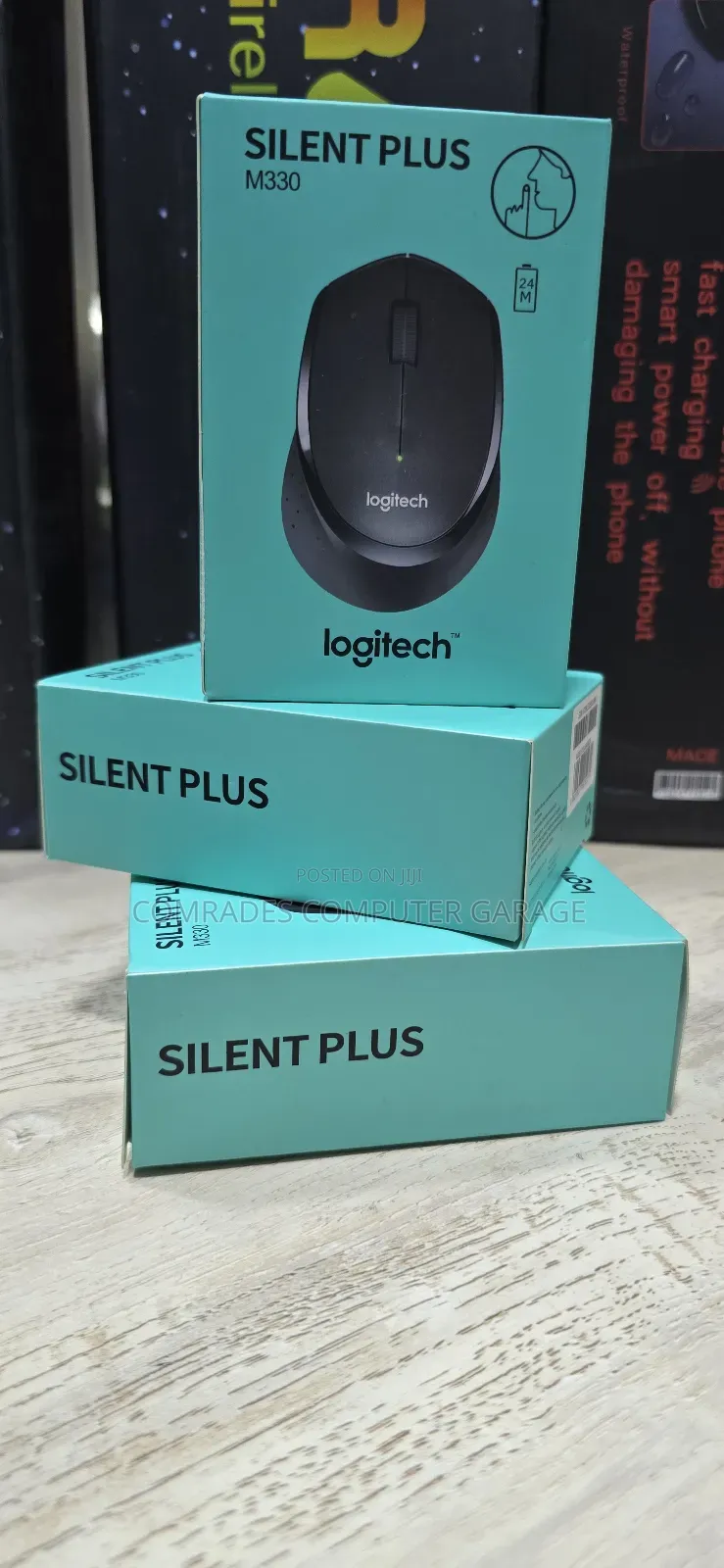 Logitech M330 Silent Plus Wireless Mouse.
