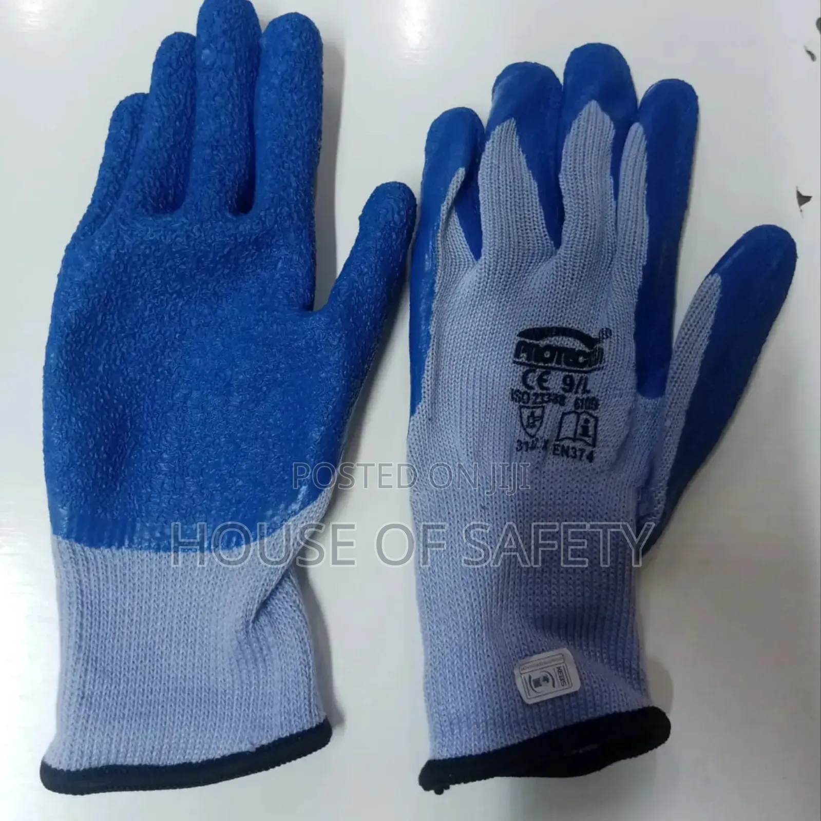 Large and Xl Diamond Grip Gloves for Work