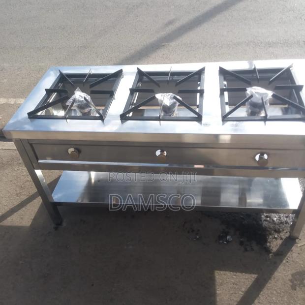 Three Burner Stainless Steel - main view