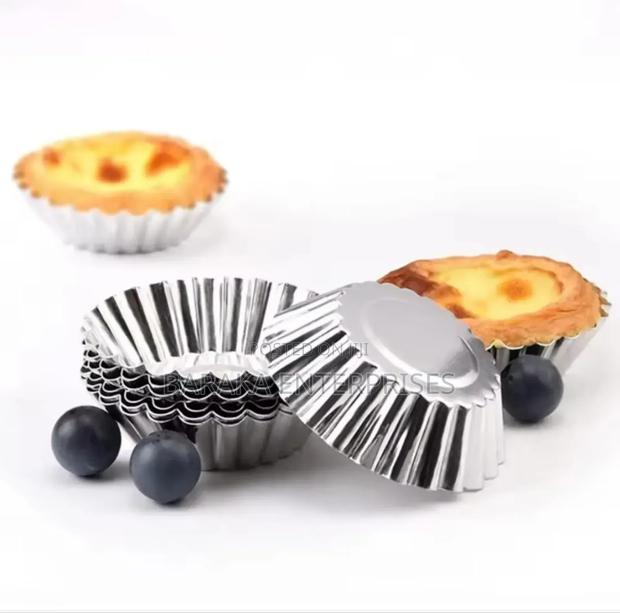 10pcs Reusable Stainless Steel Cupcake - thumbnail 2