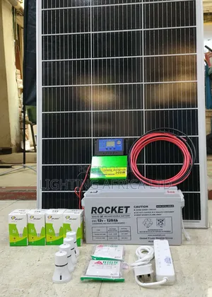 Top Quality Home Package 200 Watts - 120ah Gel Battery - 300 Inverter