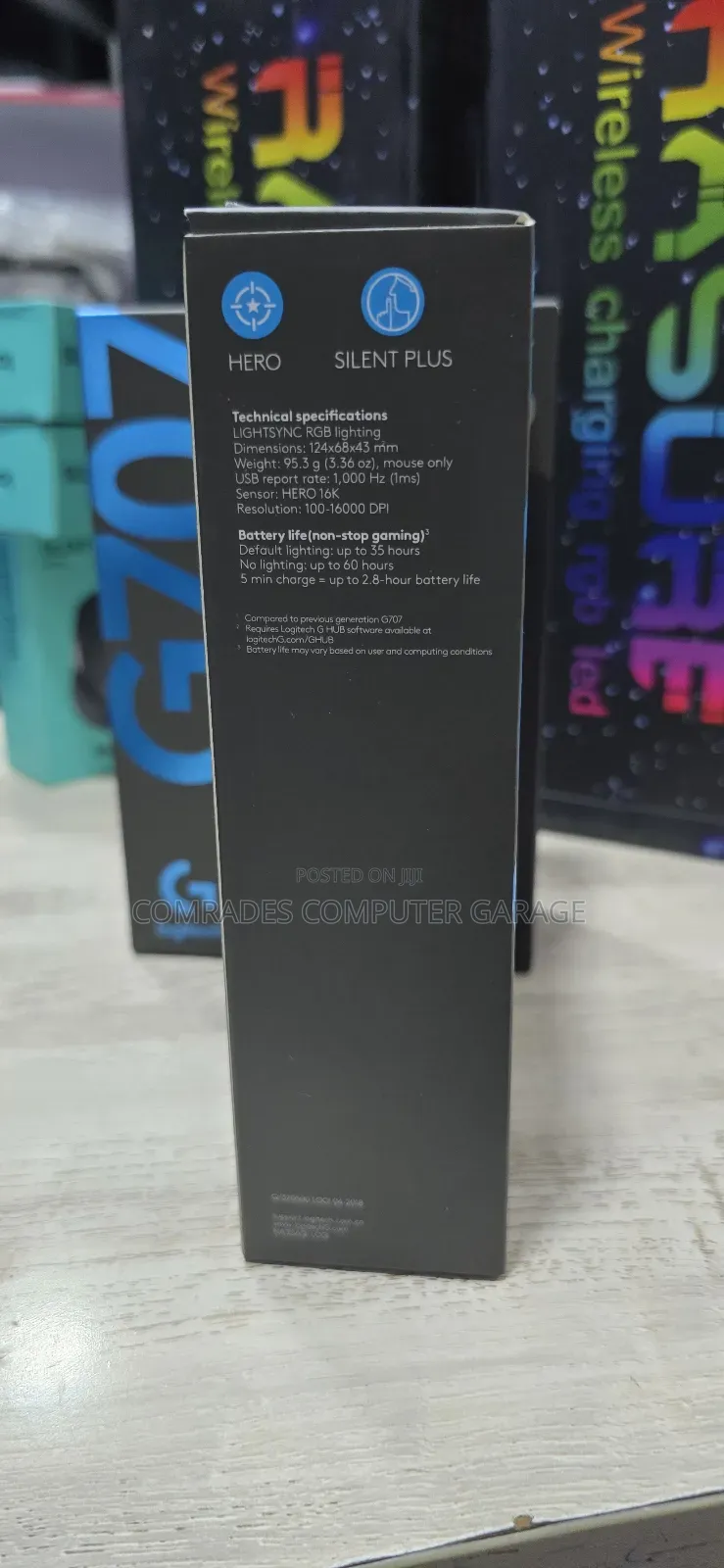 G707 Lightspeed Wireless Gaming Mouse.