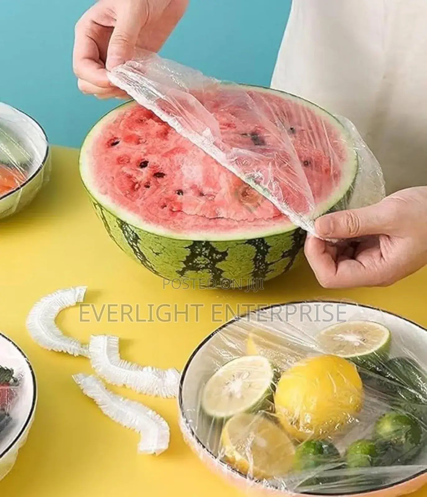 100pc Pack of Clear Stretching Food Covers
