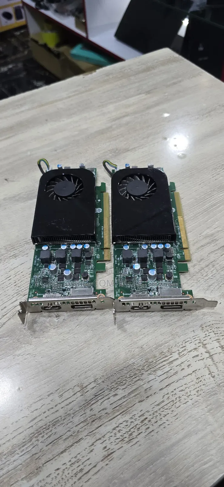 Hp-Branded Amd Radeon Graphics Card, Likely the Radeon Rx 550x.