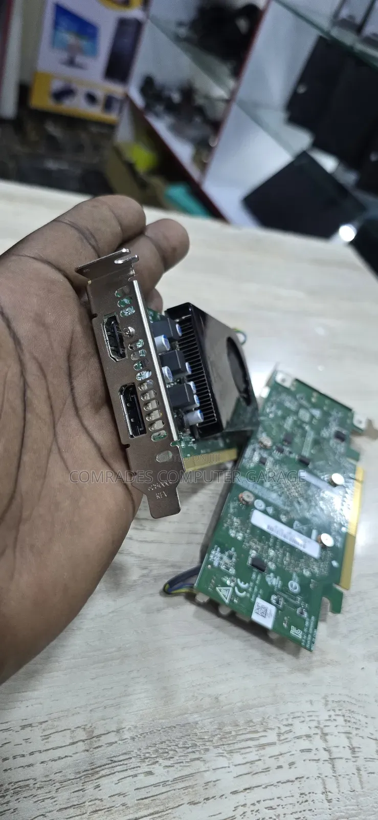 Hp-Branded Amd Radeon Graphics Card, Likely the Radeon Rx 550x.