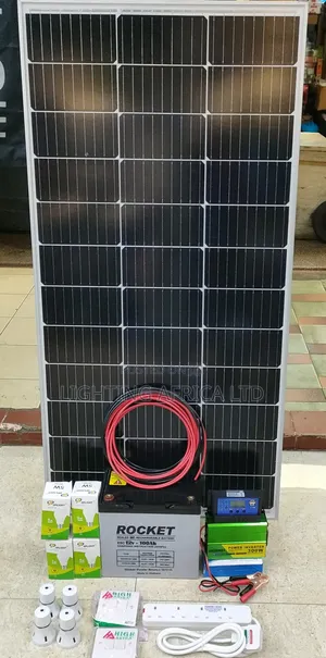 Top Quality Package 150 Watts Solar -100ah Gel Battery - 300w Inverter