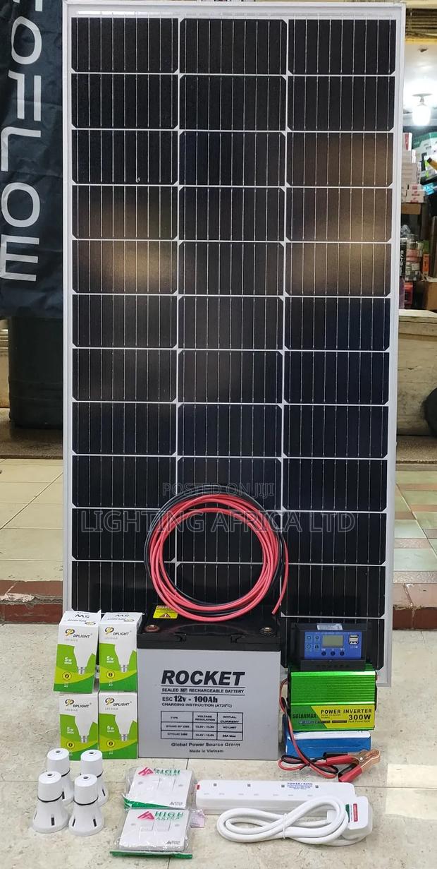 150 Watts Top Quality Package - 100ah Gel Battery - 300w Inverter