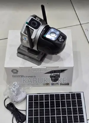 V380 4g Solar Camera Dual Lens Outdoor Security Camera Wireless