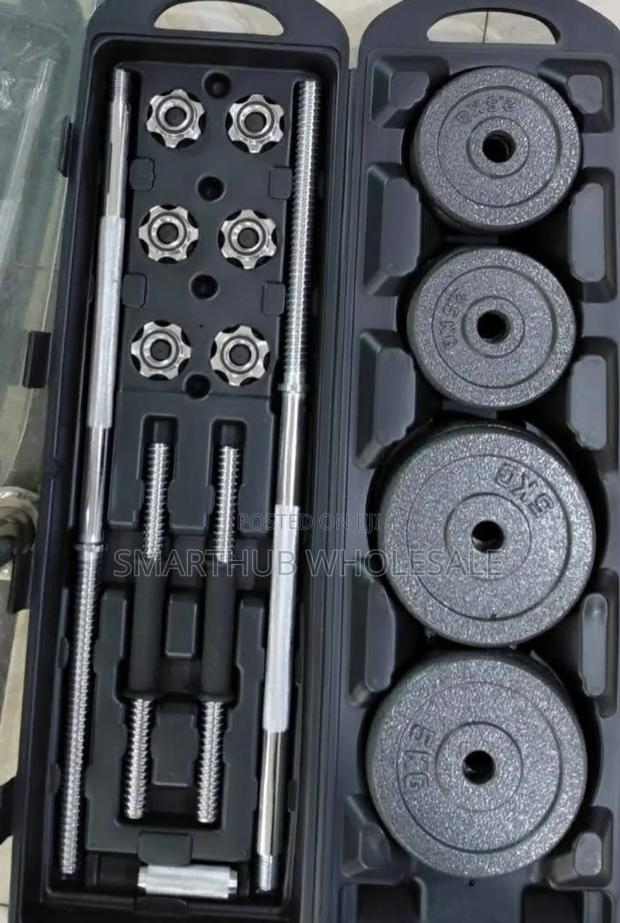 York 50kg Barbell Dumbbell Set