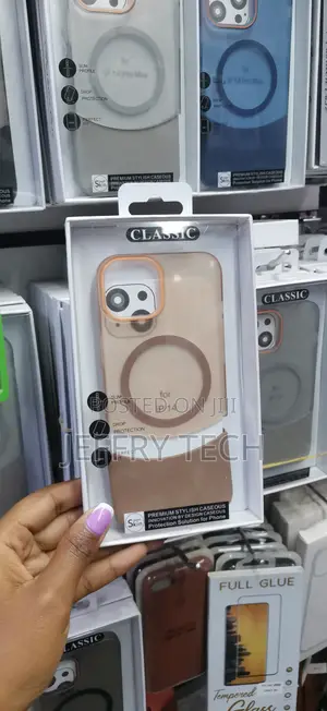 Xazaga Matte Magnetic 2 in 1 Clear Case for iPhone 13 -Brown