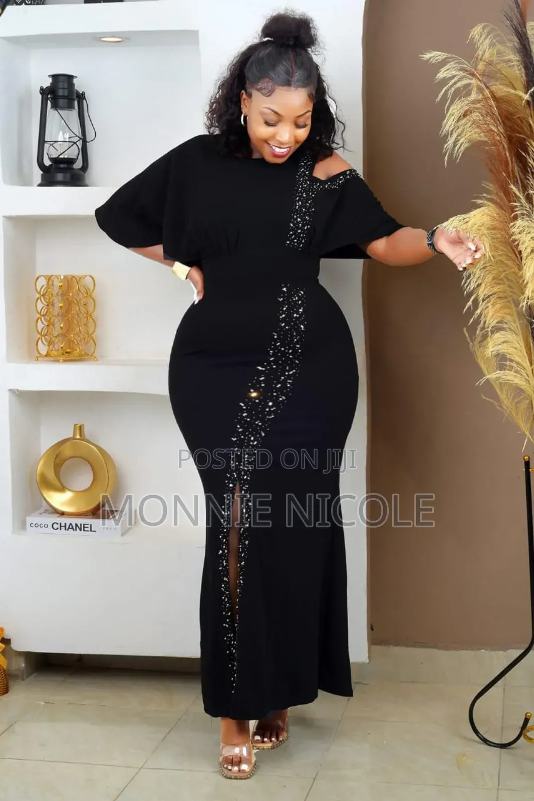 Stylish Black Dinner Dress/Evening Dress/Graduation