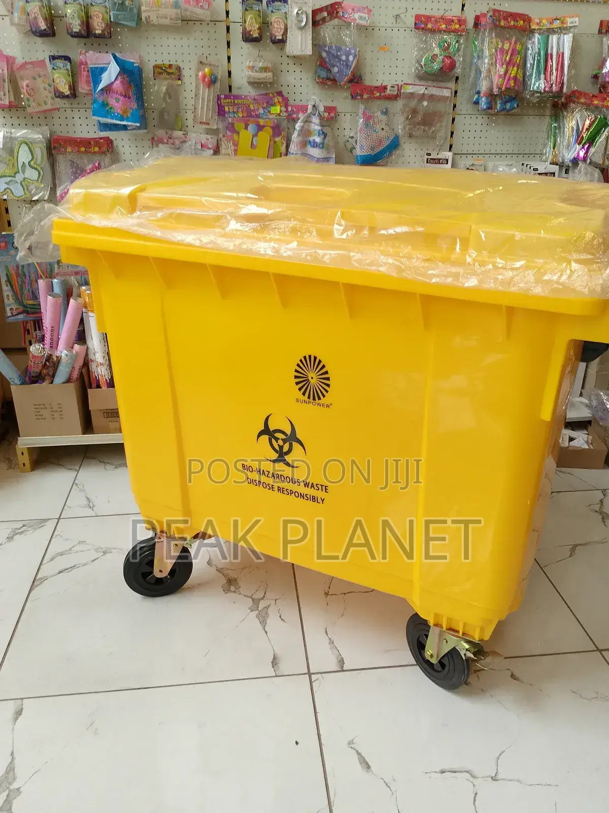660l Yellow Wheelie Bin for Sale