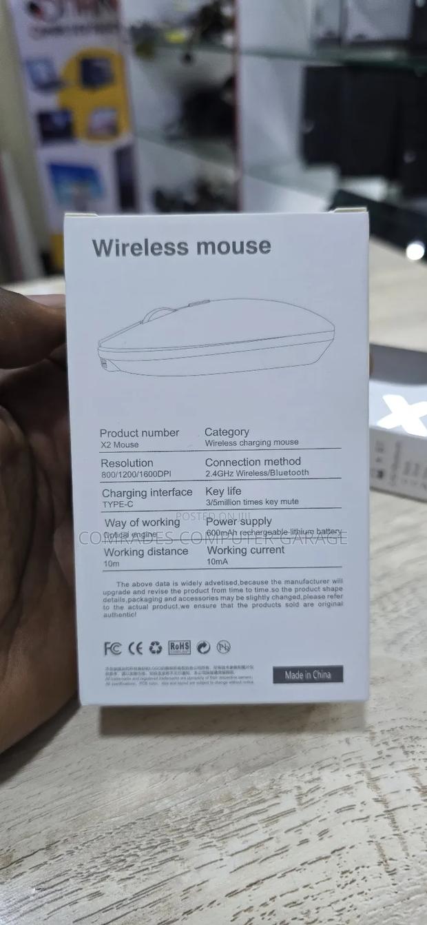 Wireless Bluetooth Mouse / 1600 Dpi - thumbnail 2