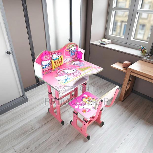 Kids Combo : Height Adjustable Kids Desk and Chair Set