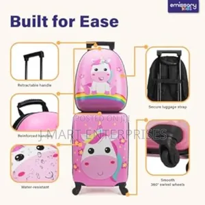 Kids Luggage With Wheels - 18” Kids Suitcase With 14