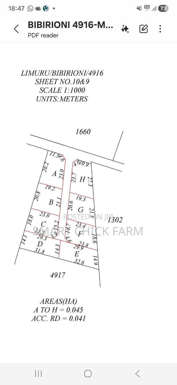 50 by 100 Plots for Sale at Limuru Bibirioni (Gitogothi Area)