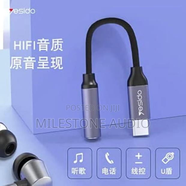 Yesido Audio Adapter Type-C to 3.5mm Headphone Adapter