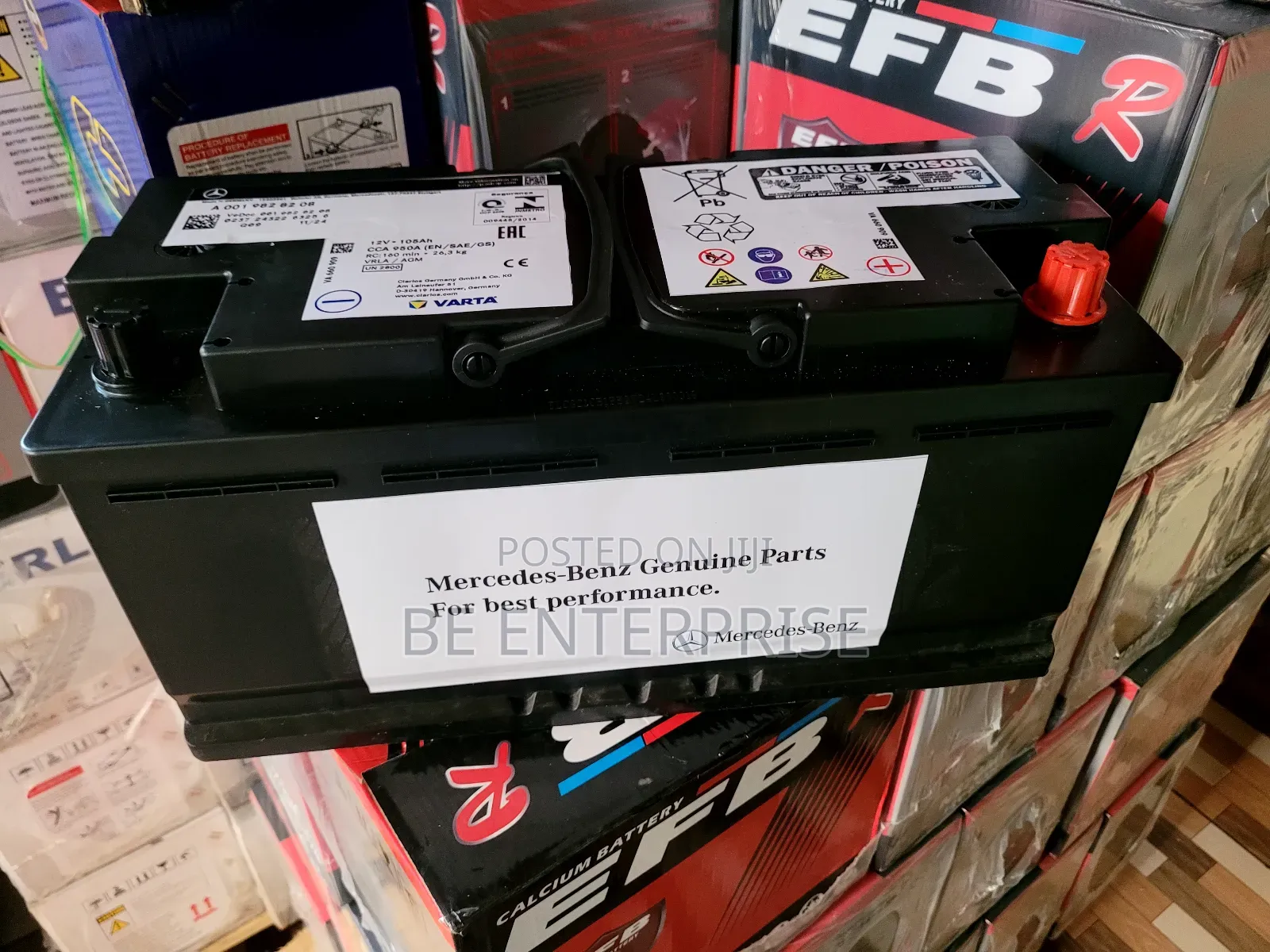Marcedez Benz Din 105/105ah Automotive Battery