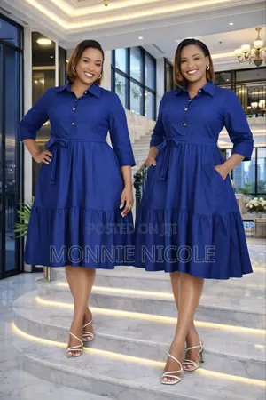 Classy Denim Dress/Breastfeeding Friendly Dress