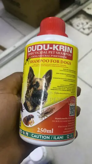 Dudu-Krin Insecticidal Pet Shampoo, Formulated for Dogs.