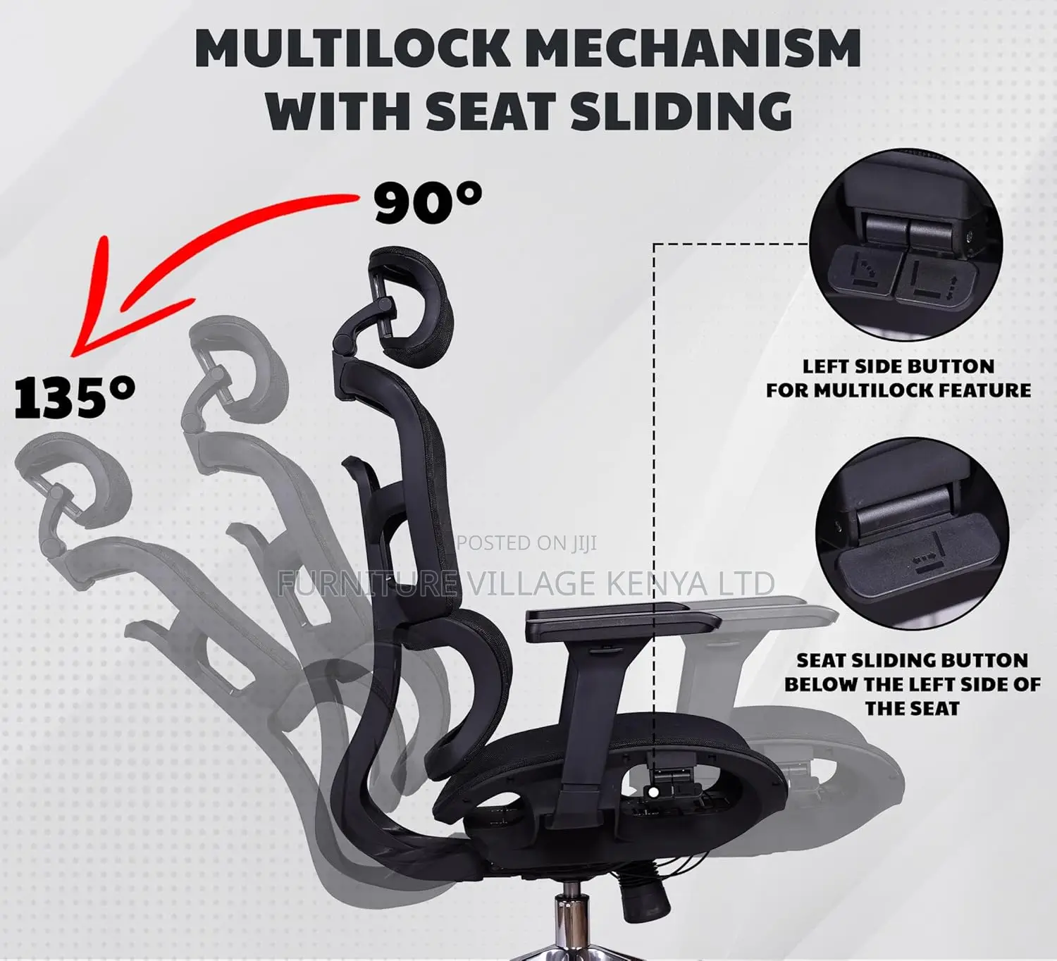 Office Chairs| Executive Vsn Ergonomic Orthopedic Office Seat