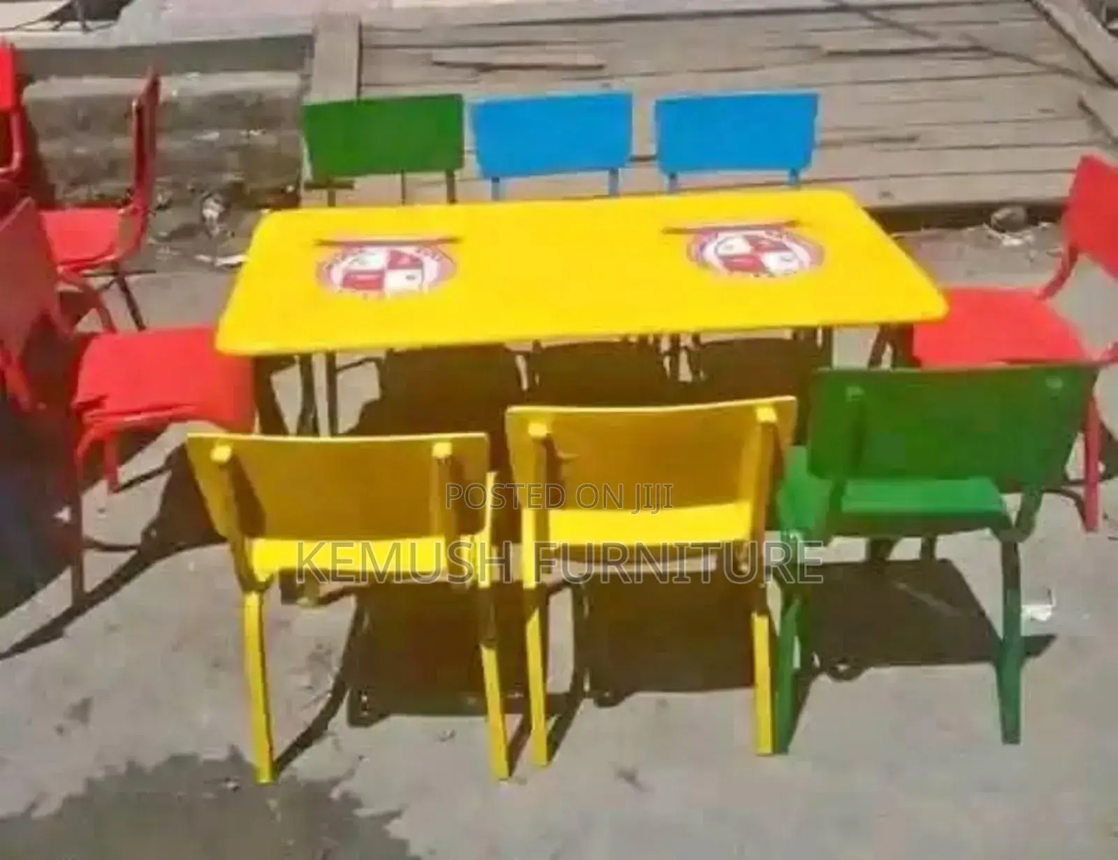 School Kinda Garden Table and Chairs