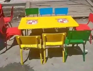 School Kinda Garden Table and Chairs