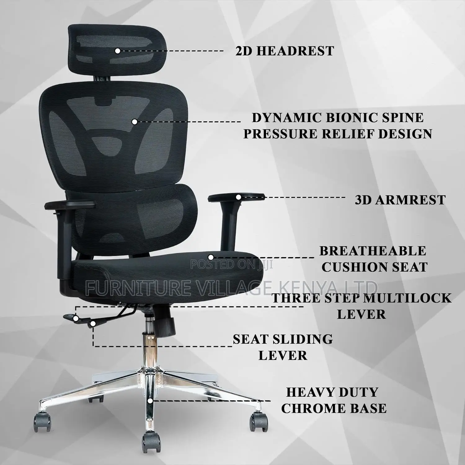 Office Chairs| Ergonomic Orthopedic Seat For Home & Office Use