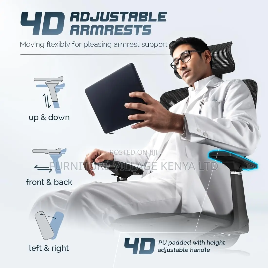 Office Chairs| Ergonomic Orthopedic Seat For Home & Office Use