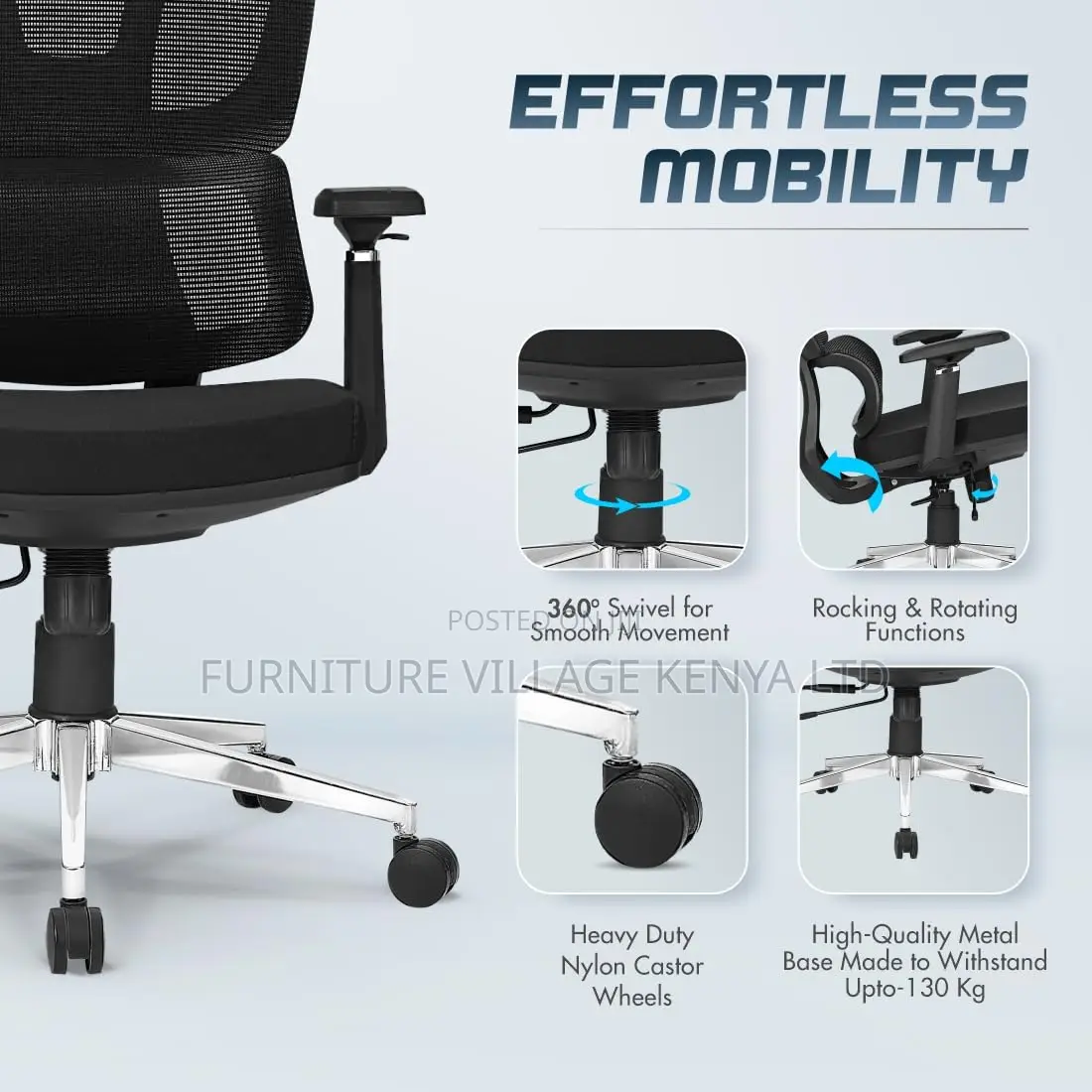 Office Chairs| Ergonomic Orthopedic Seat For Home & Office Use