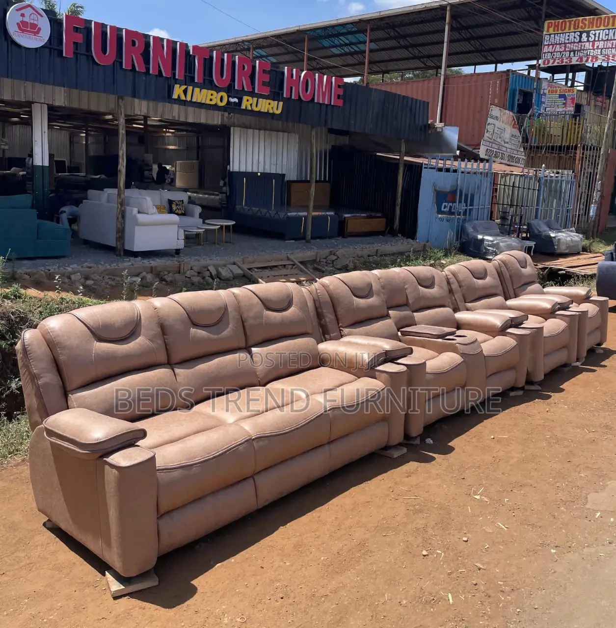 Distinctive Semi Recliner Sofa 7 Seater 3,2,1,1