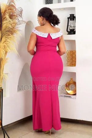 Hot Pink Dinner Dress/Evening Dress