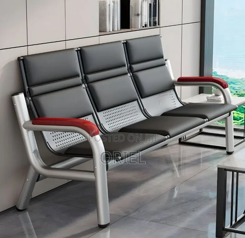 Office Sofa; Modern Business Lobby Sofa With Arm Support