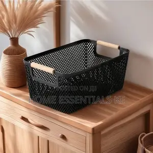 *Large Size Modern Hard Plastic Storage Basket