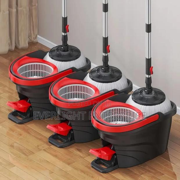 12l Bucket Foot Pedal Spin Mop