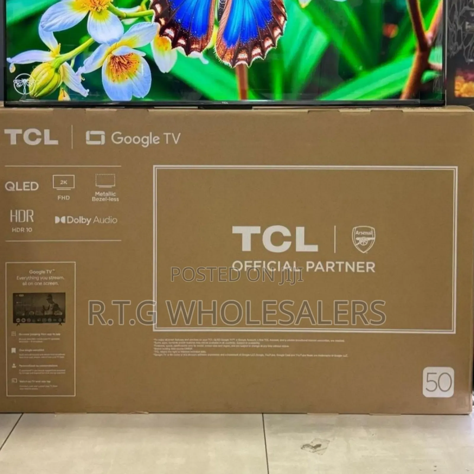TCL 50" Qled Smart Tv – Full Hd Google Tv