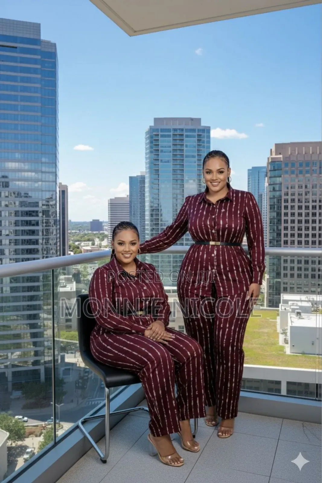 Classy Burgundy 2pc Set.
