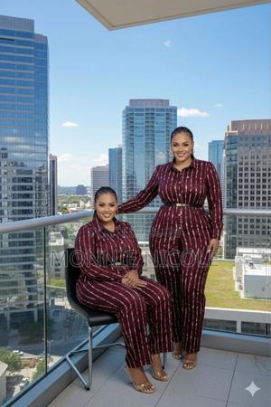 Classy Burgundy 2pc Set. - main view