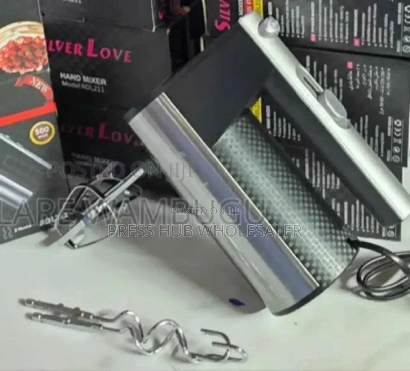 Silver Love Hand Mixer,