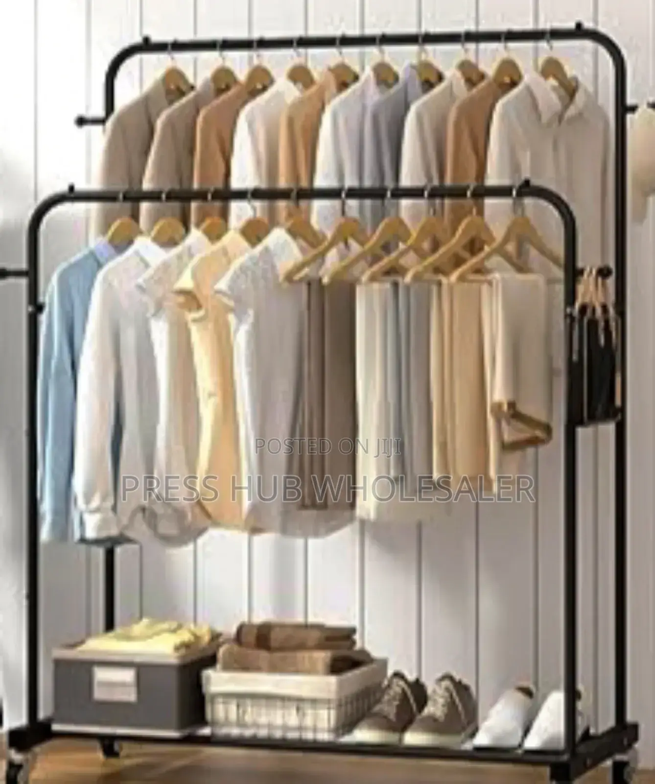 Double Garment Rack 3 Tier 
