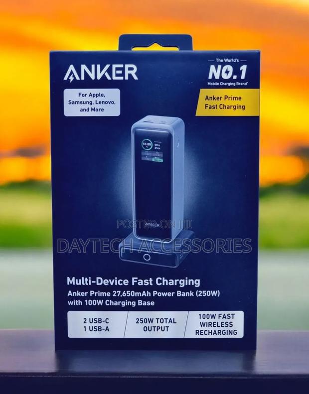 Anker Prime 27650mah Power Bank 250w A1340p11 With 100w Charging Base