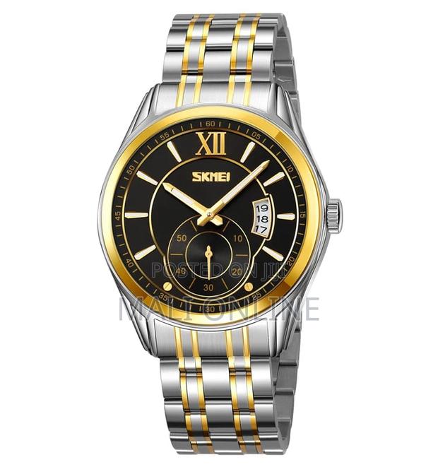 Skmei 9319 Gents Watch Stainless Steel Men’S Quartz Wristwatch