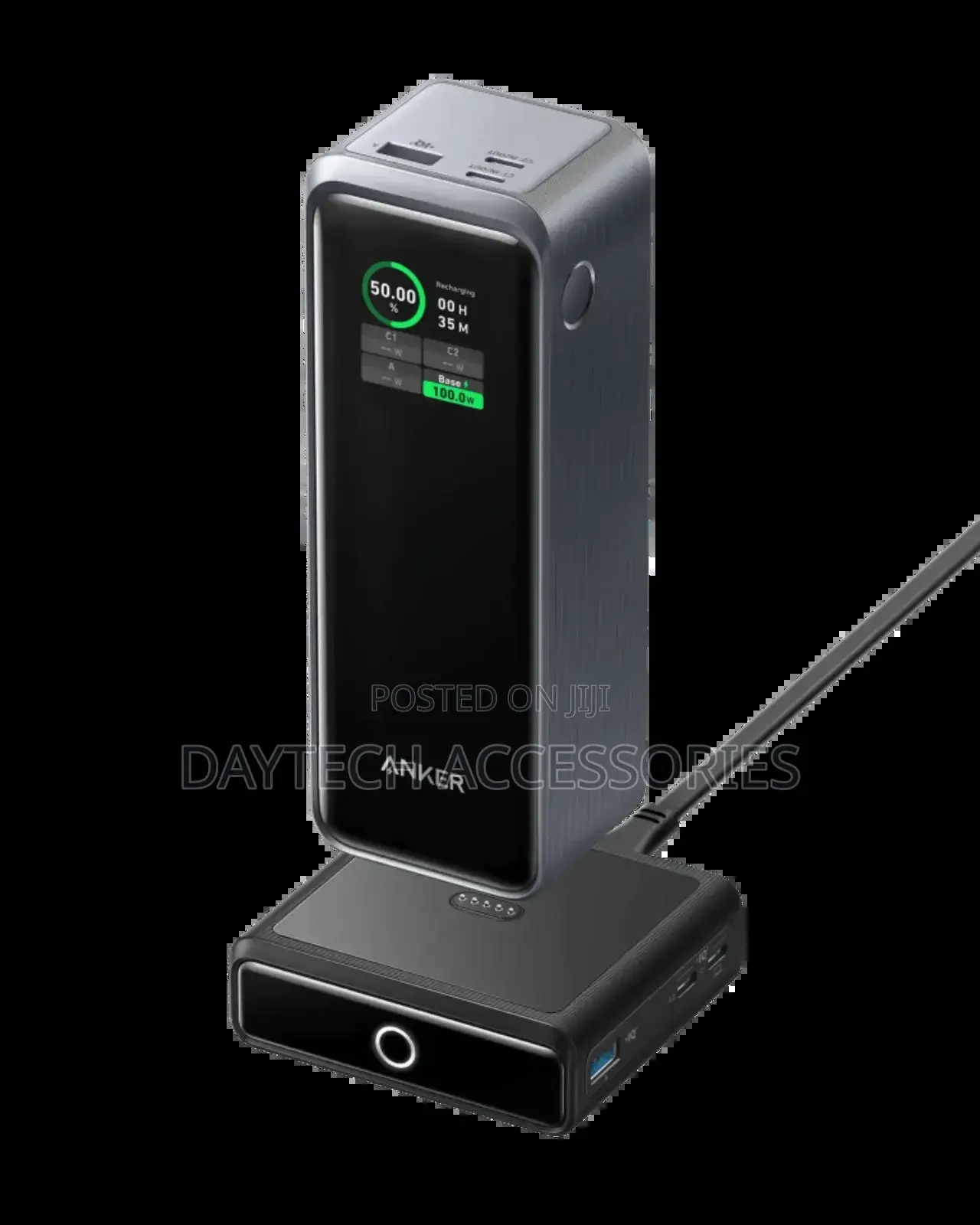 The Anker Prime 27,650mah Power Bank (250w) With 100w Charging Base.