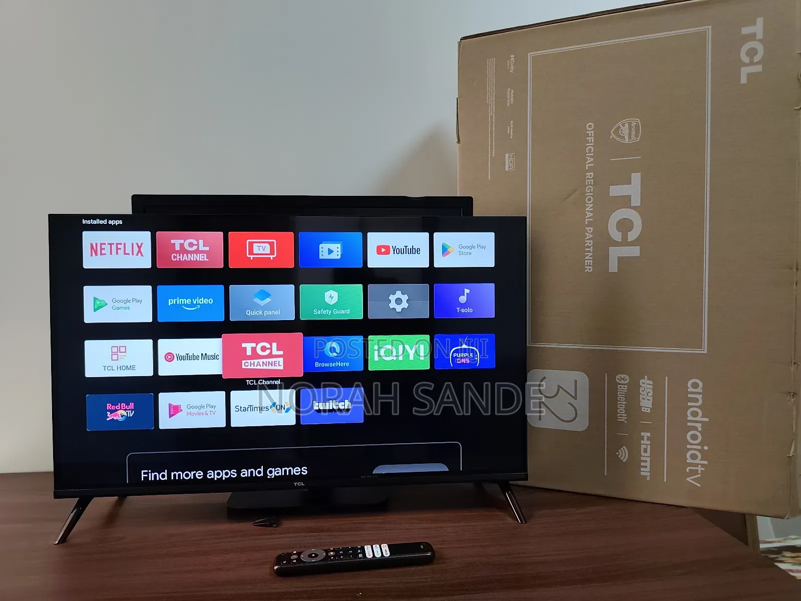32 Inch TCL Google Android TV With Youtube, Netflix, and Playstore.